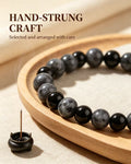 Handmade natural stone zen bracelet for meditation, oriental mindful jewelry