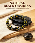 Handmade natural stone zen bracelet for meditation, oriental mindful jewelry