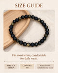 Handmade natural stone zen bracelet for meditation, oriental mindful jewelry