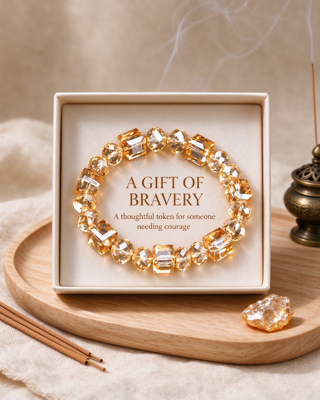 Handcrafted beaded bracelet, Bracelet of Courage for daily wear, keepsake jewelry gift