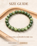 Handmade natural stone zen bracelet for meditation, oriental mindful jewelry