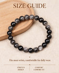 Handmade natural stone zen bracelet for meditation, oriental mindful jewelry