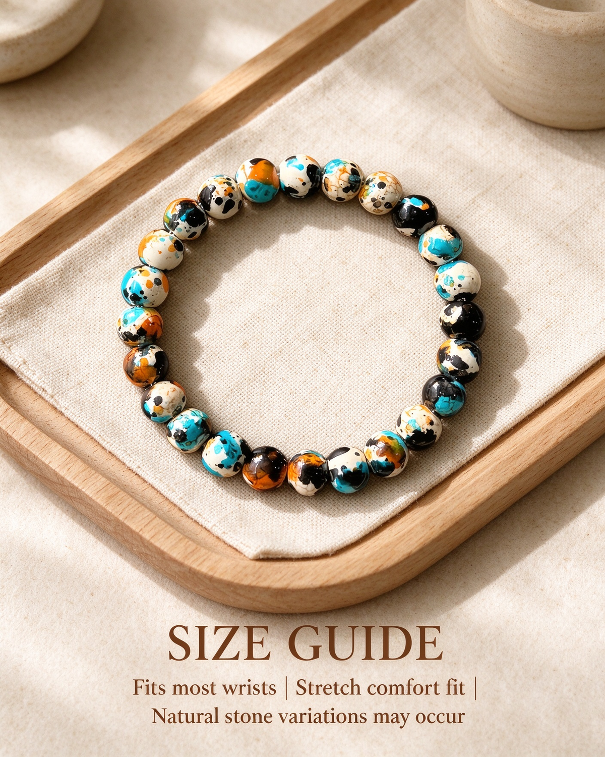 Handcrafted beaded bracelet, Bracelet of Courage for daily wear, keepsake jewelry gift