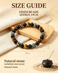 Handmade natural stone zen bracelet for meditation, oriental mindful jewelry