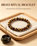 Handmade natural stone zen bracelet for meditation, oriental mindful jewelry