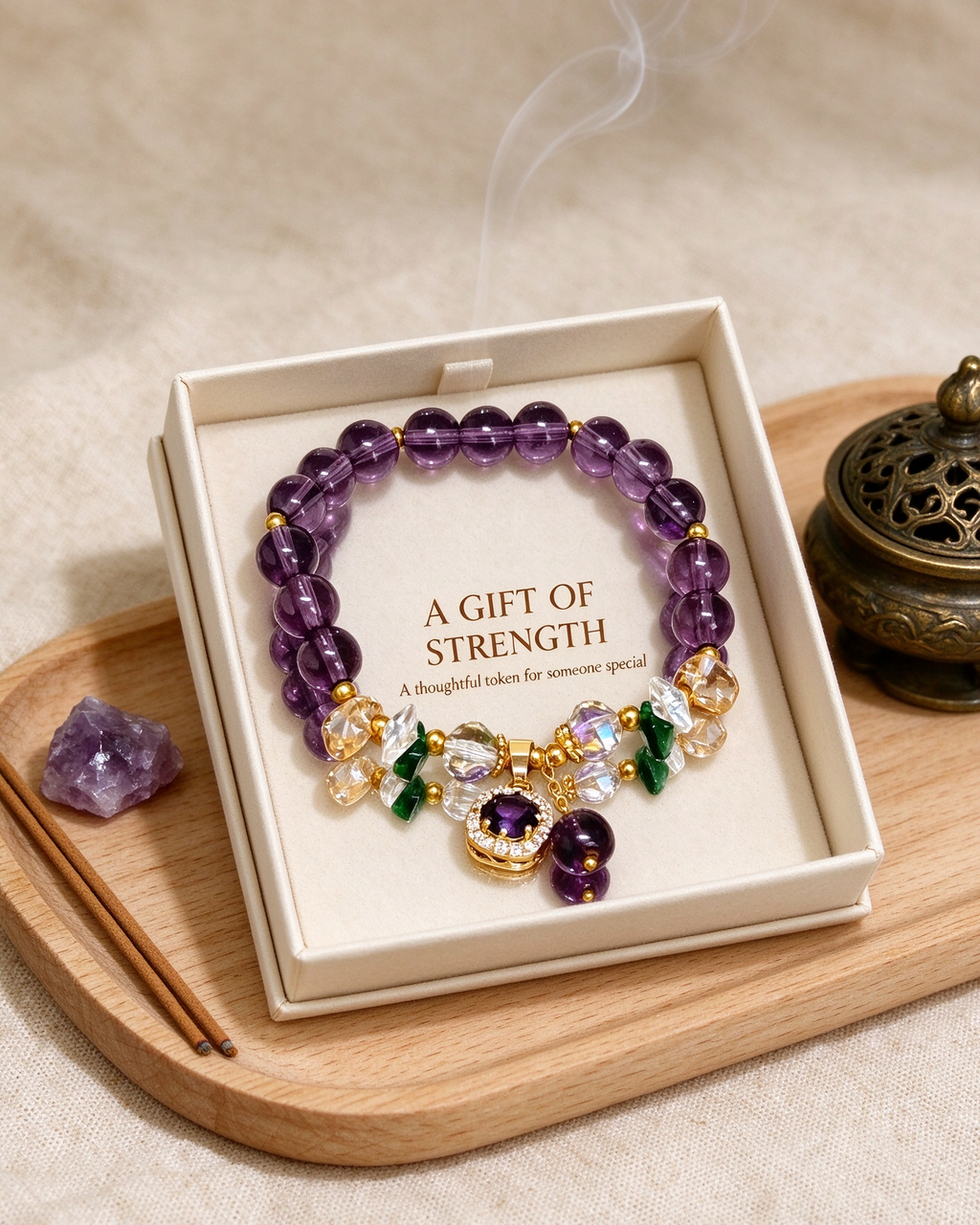 Handcrafted beaded bracelet, Bracelet of Courage for daily wear, keepsake jewelry gift
