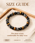 Handmade natural stone zen bracelet for meditation, oriental mindful jewelry