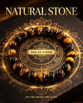 Handmade natural stone zen bracelet for meditation, oriental mindful jewelry