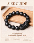 Handmade natural stone zen bracelet for meditation, oriental mindful jewelry