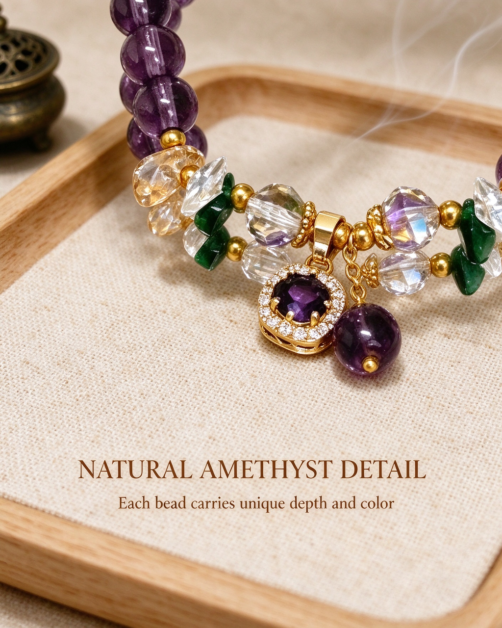 Handcrafted beaded bracelet, Bracelet of Courage for daily wear, keepsake jewelry gift